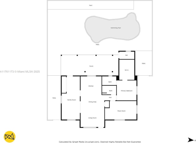 405 SW 73rd Ave, North Lauderdale, FL 33068 - floor plan / room layout