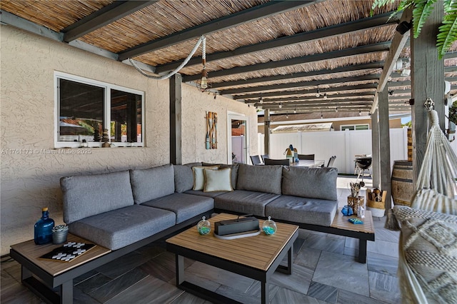 405 SW 73rd Ave, North Lauderdale, FL 33068 - view of patio / terrace with outdoor lounge area
