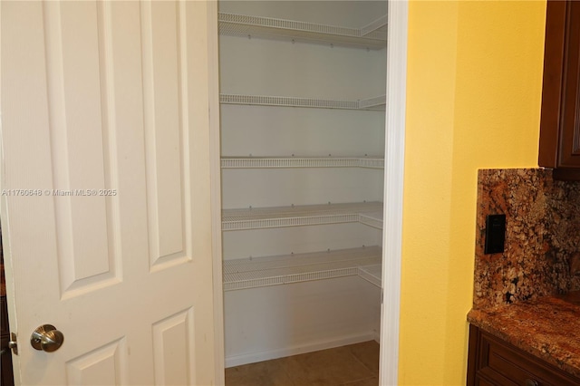 view of pantry