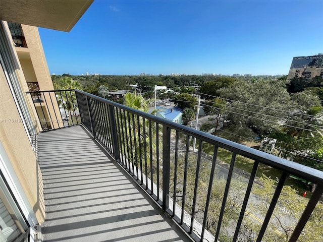 view of balcony