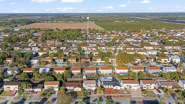 aerial view featuring a residential view