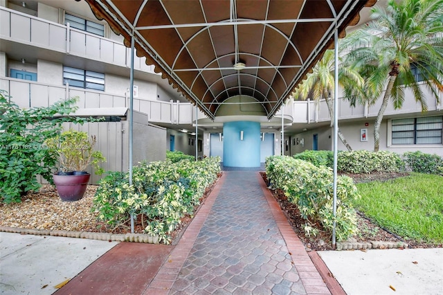 1001 Colony Point Cir Unit 514, Pembroke Pines, FL 33026 - view of exterior entry featuring stucco siding