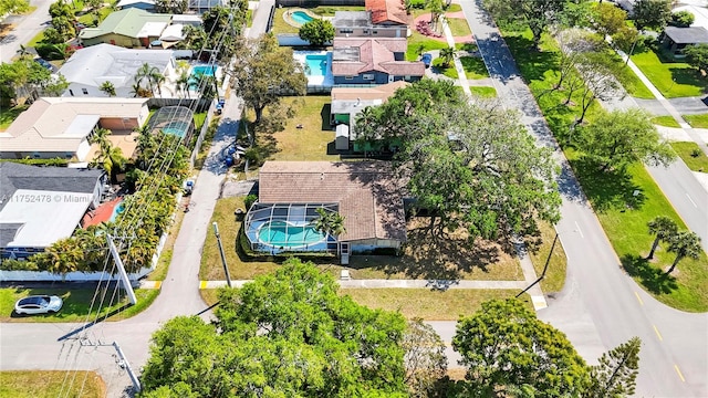 3349 W Park Rd, Hollywood, FL 33021 - birds eye view of property with a residential view