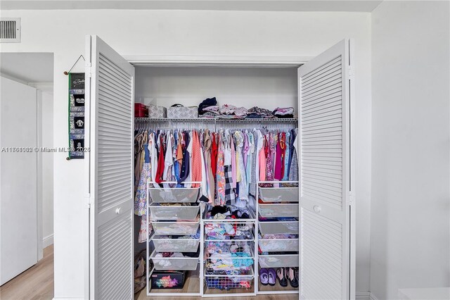 closet with visible vents