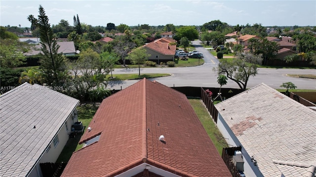 drone / aerial view featuring a residential view