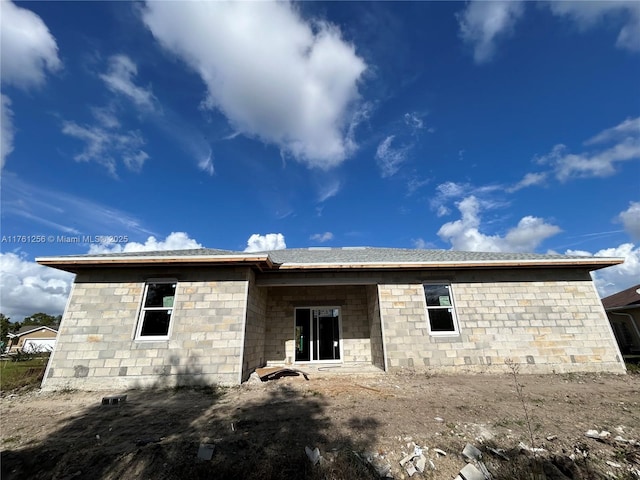 view of rear view of property