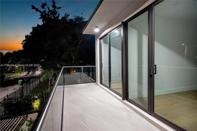 view of balcony