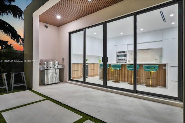 view of patio / terrace with grilling area