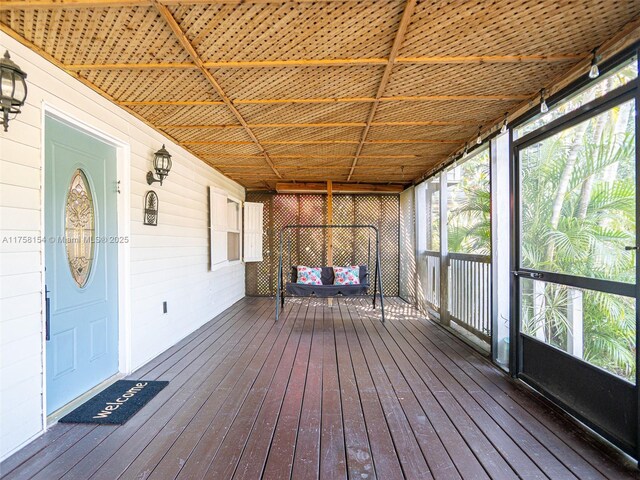 1735 18th St, Vero Beach, FL 32960 - unfurnished sunroom featuring plenty of natural light