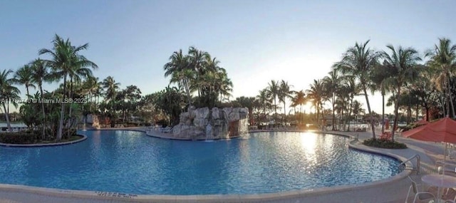 view of pool