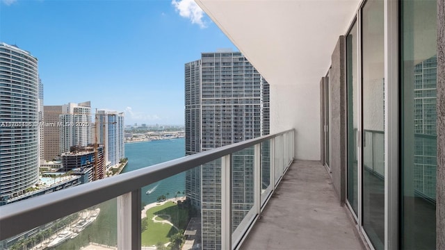 55 SE 6th St Unit 3701, Miami, FL 33131 - balcony with a view of city and a water view