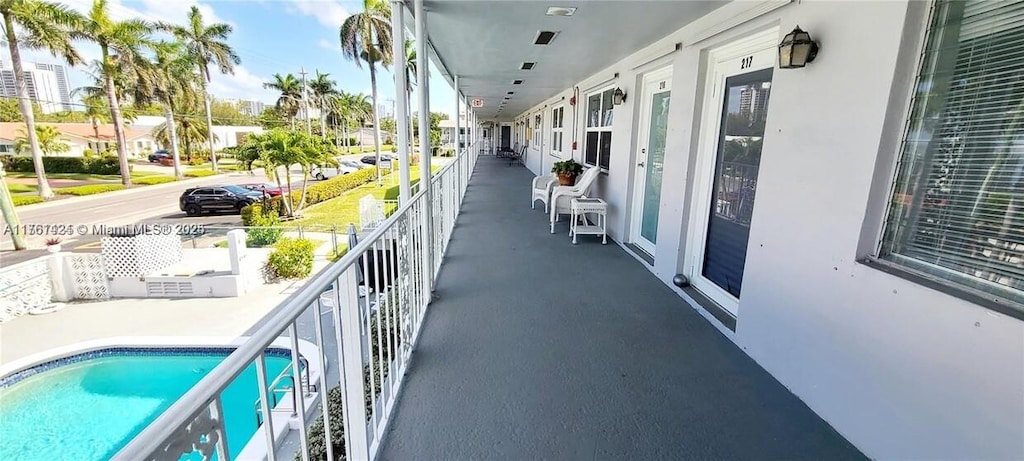 view of balcony