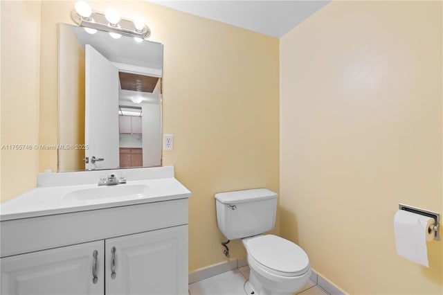 401 Golden Isles Dr Unit 516, Hallandale Beach, FL 33009 - bathroom with vanity and tile patterned flooring