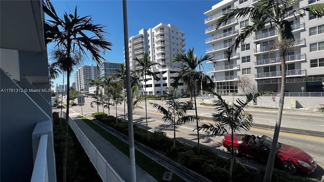 view of property with a view of city