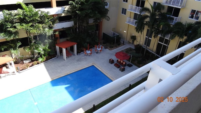 view of community pool