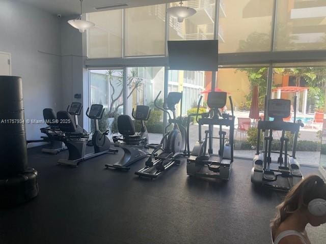 view of exercise room