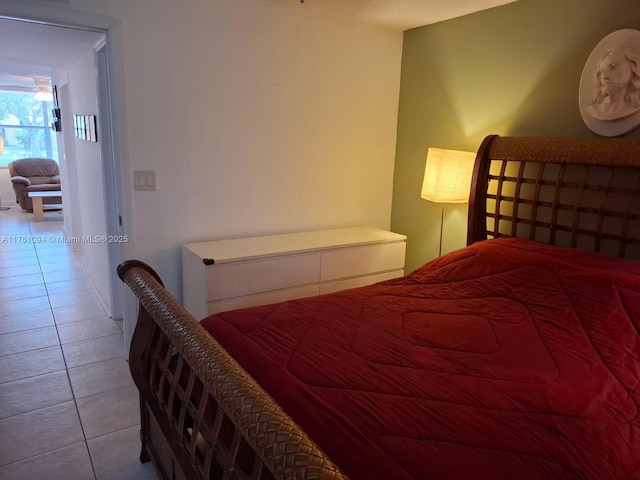 view of tiled bedroom