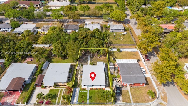 bird's eye view featuring a residential view