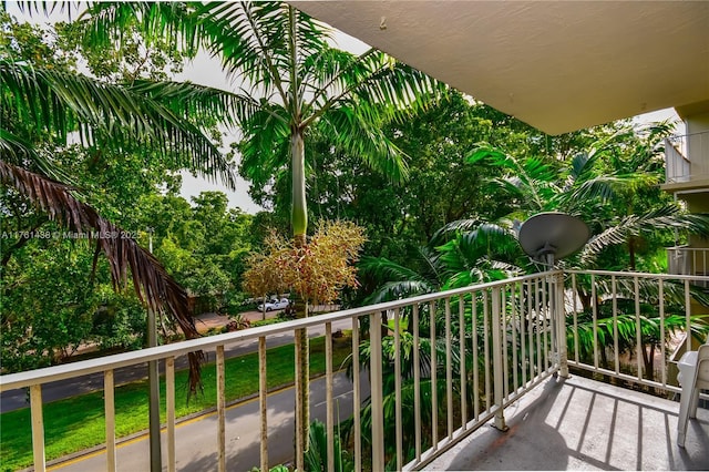 view of balcony