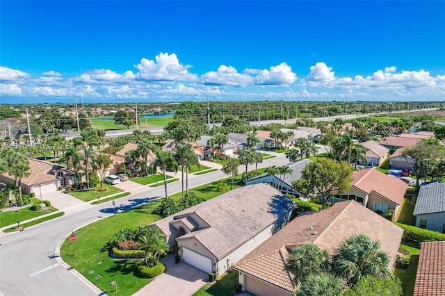 aerial view featuring a residential view