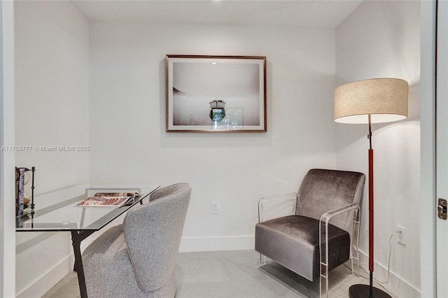 office featuring baseboards