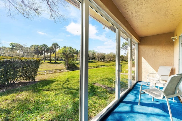 view of sunroom / solarium