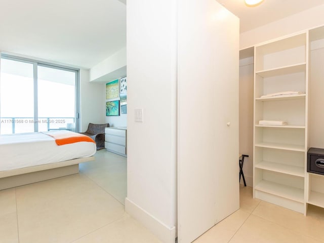 view of tiled bedroom