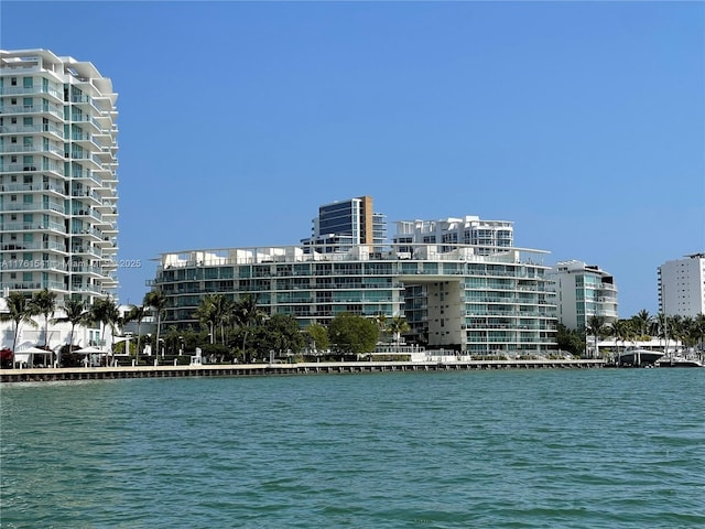 water view featuring a city view