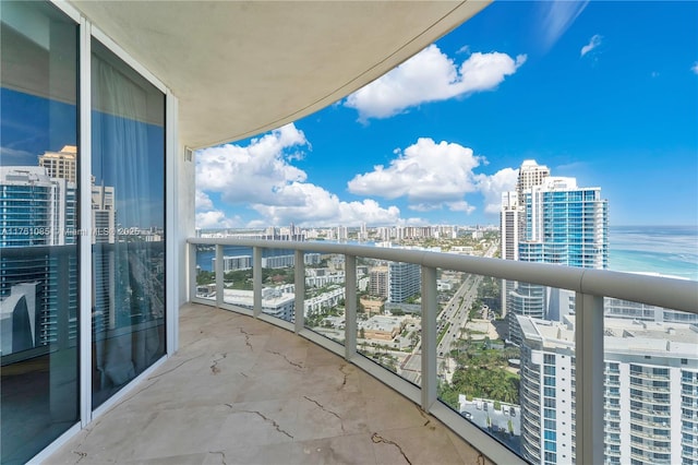 17201 Collins Ave Unit 3708, Sunny Isles Beach, FL 33160 - balcony featuring a view of city and a water view