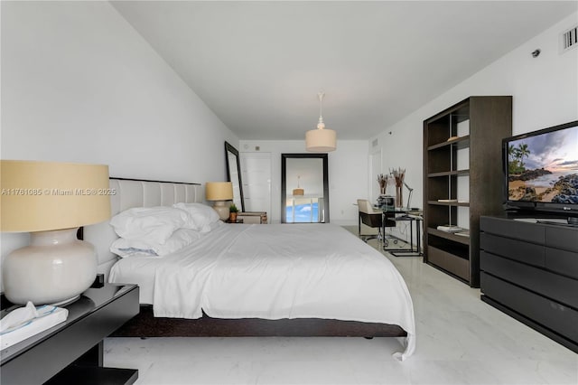 17201 Collins Ave Unit 3708, Sunny Isles Beach, FL 33160 - bedroom featuring light marble finish floors