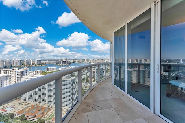 17201 Collins Ave Unit 3708, Sunny Isles Beach, FL 33160 - balcony featuring a city view and a water view