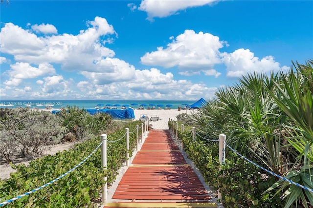 17201 Collins Ave Unit 3708, Sunny Isles Beach, FL 33160 - water view featuring local beach