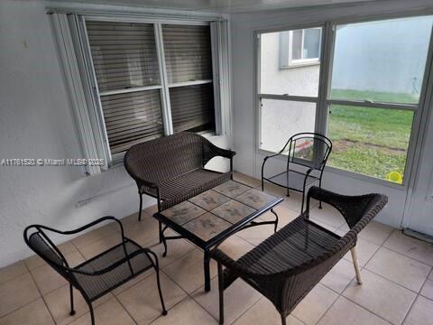 view of sunroom