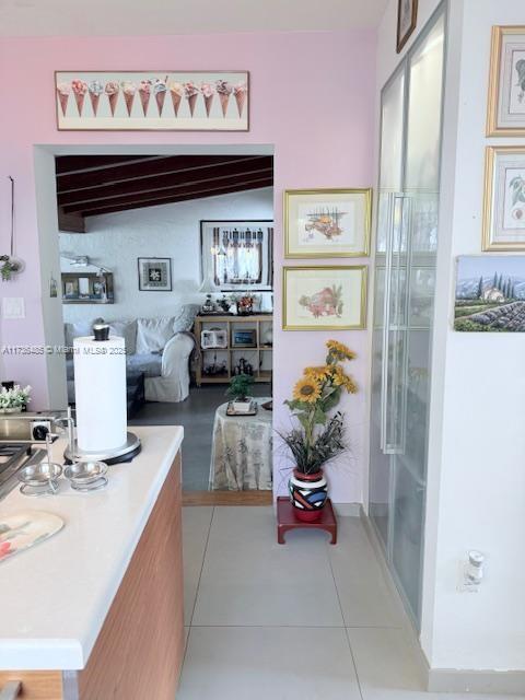 1643 Nethia Dr, Miami, FL 33133 - bathroom featuring a stall shower and tile patterned flooring