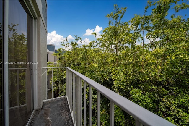 view of balcony