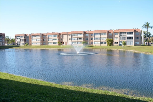 view of water feature