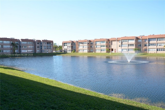 view of water feature