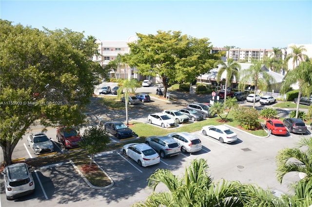 view of uncovered parking lot