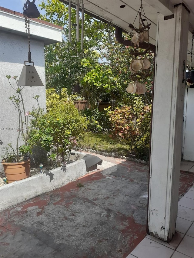 view of patio / terrace with fence