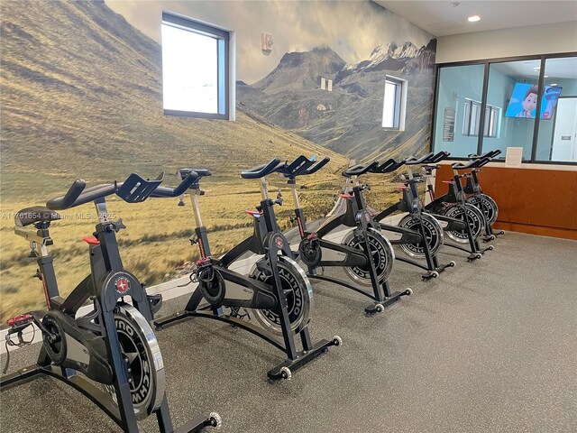 8045 NW 104th Ave Unit 35, Doral, FL 33178 - workout area featuring recessed lighting