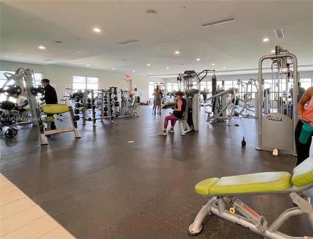 8045 NW 104th Ave Unit 35, Doral, FL 33178 - workout area featuring recessed lighting