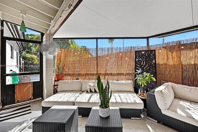 view of sunroom / solarium