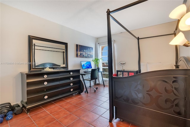 view of tiled bedroom