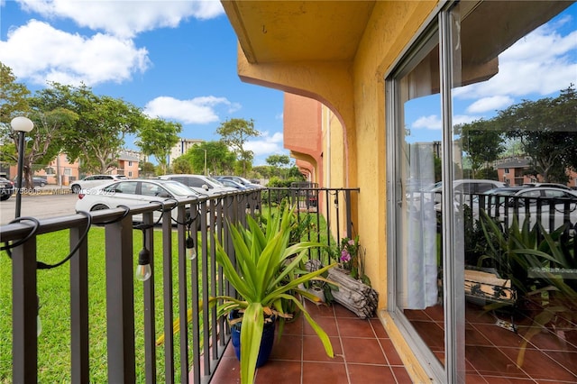 view of balcony