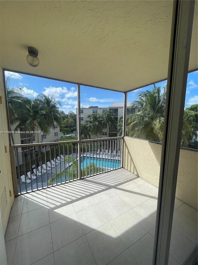 view of sunroom