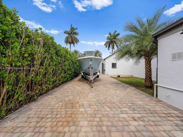 view of patio / terrace with decorative driveway