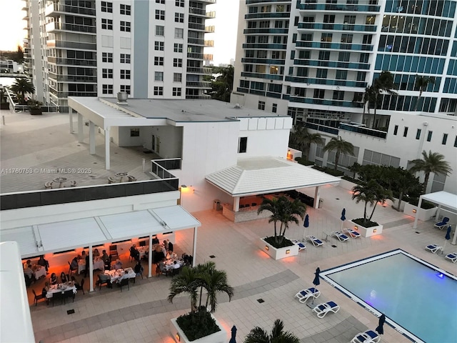 birds eye view of property
