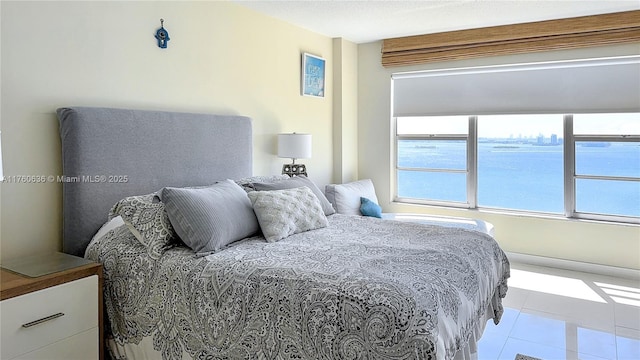 view of tiled bedroom