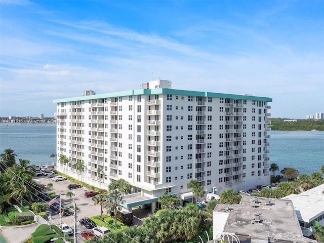 10350 W Bay Harbor Dr Unit 4H, Bay Harbor Islands, FL 33154 - view of property with a city view and a water view