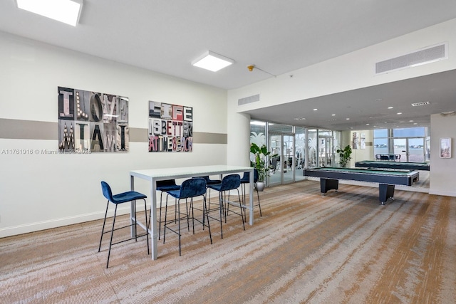 10350 W Bay Harbor Dr Unit 4H, Bay Harbor Islands, FL 33154 - recreation room with baseboards, visible vents, and pool table